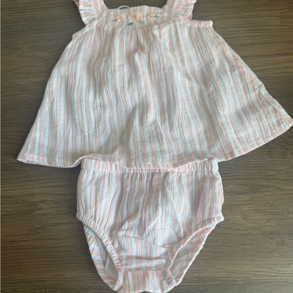 Pink and White Striped Diaper Covers Accessories